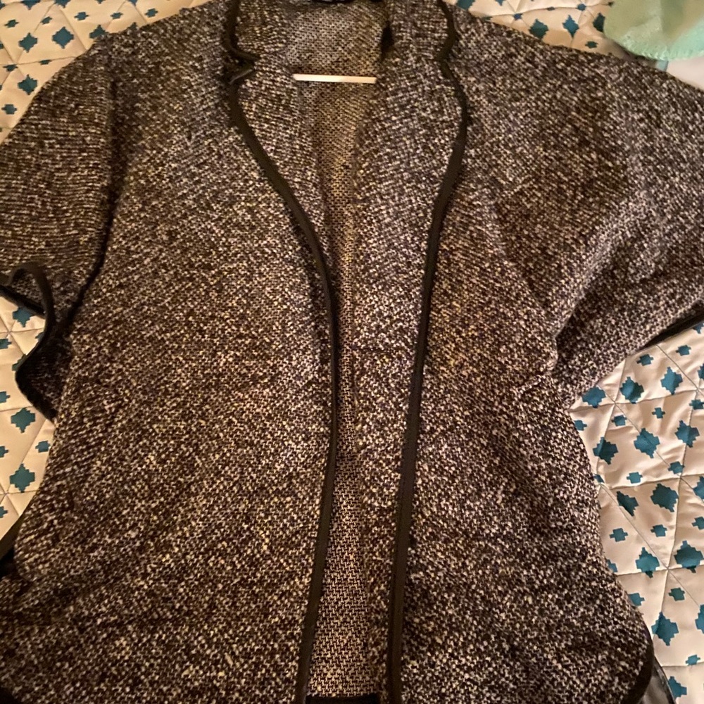 Gray jacket with belt